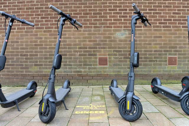 The e-scooters which have been introduced in Hartlepool and other parts of Teesside. A similar scheme is set to come to Sunderland.