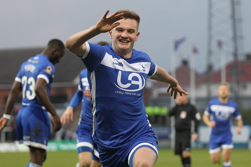 One of only two current Pools players to feature. Mark Shelton quickly became a fan favourite after joining on loan from Salford City with three goals in 14 starts before signing permanently in the summer of 2020.