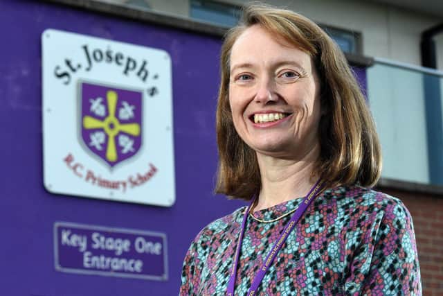 Headteacher of St Josephs RC Primary School Sunderland Miss Stephanie Brown.