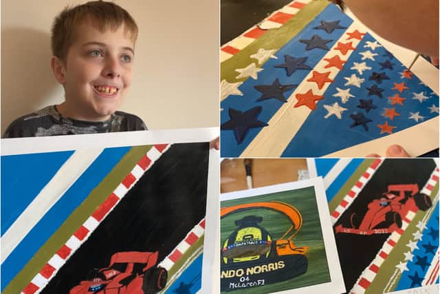 Jack's artwork is raising money for an autism charity in America.