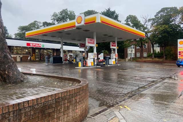 The Shell garage on Ryhope Road was virtually empty on Monday morning.