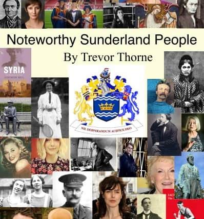 The front cover of Trevor Thorne's book on Sunderland's famous faces. Find out more at a talk next Tuesday.
