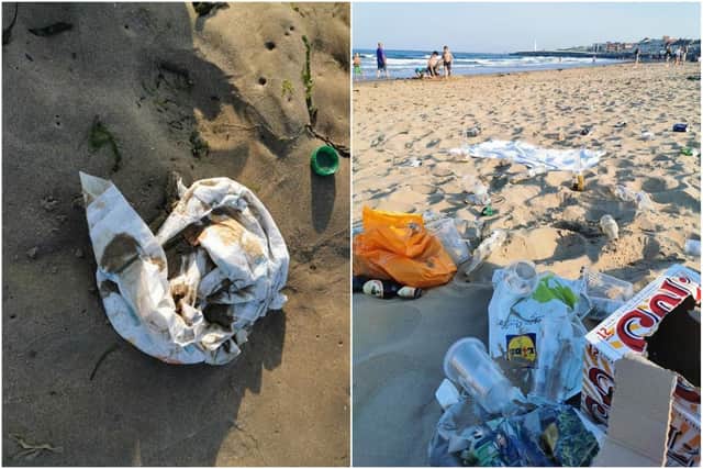Sunderland City Council is urging beach goers to take their rubbish home with them.
