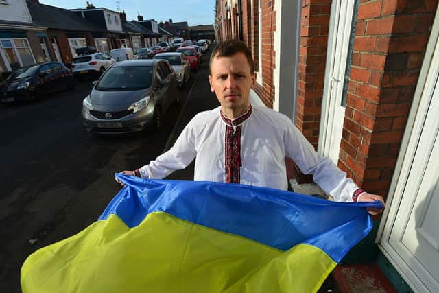 Simon Cyhanko, 42, is pleading with Western governments to do all they can to help the Ukraine stand-up to Russia's invasion.

Picture by FRANK REID