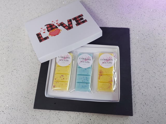 The owners of cosmetics store, Fabulous Scents, Samantha Jane and Melanie Baron hail from Lee-on-the-Solent.
They began their hand-made soaps and wax melt business in December 2021. It kick-started when the pair both had a dream to produce their own soaps and wax melts and give others the chance to enjoy the refreshing scents too.
Products from their Valentine’s gift guide include Mini Gonks and Hearts Explosion Box, Three Gonks Wax Melt Explosion Box, Cherry Snap Bars (wax melts) and more.
Go to fabulous-scents.co.uk