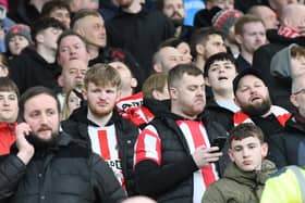 Sunderland fans in action.