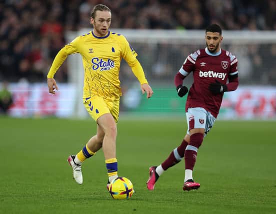 Tom Davies, 24, is currently at Everton in the Premier League but will currently see his contract expire during the summer of 2023 unless an extension can be agreed.