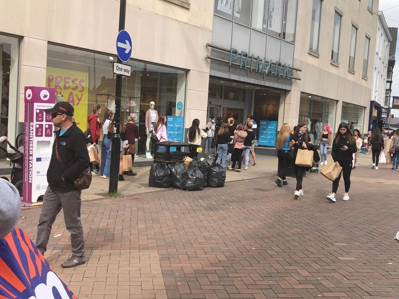 The queue to Primark went all the way down to The House of Fraser.