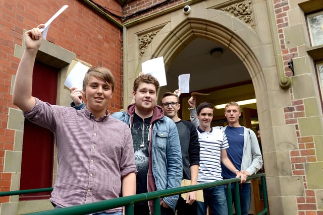 Students at St. Aidan's School who had success in their A Levels in 2014. Recognise anyone?
