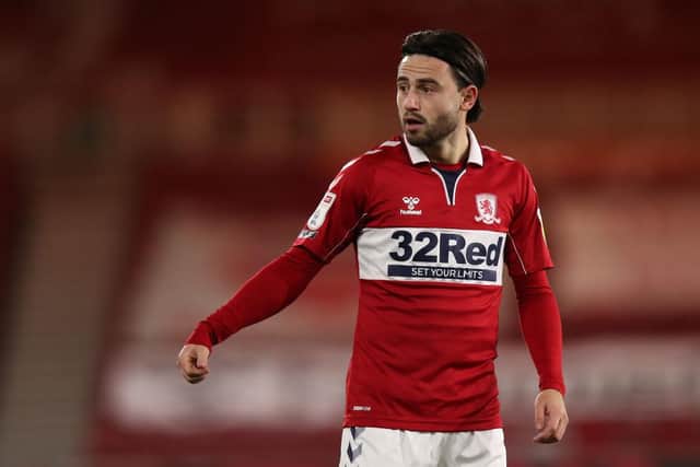 Patrick Roberts playing for Middlesbrough.