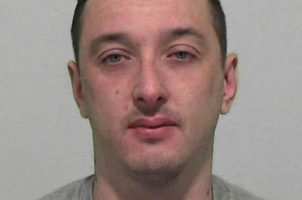Merrigan, 36, of Devonshire Street, South Shields was convicted of blackmail after a trial and admitted assault. He was sentenced to a total of six years behind bars