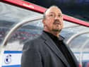 Dalian Yifang's head coach Rafael Benitez looks on during the Chinese Super League (CSL) football match(  (Photo: STR/AFP via Getty Images)