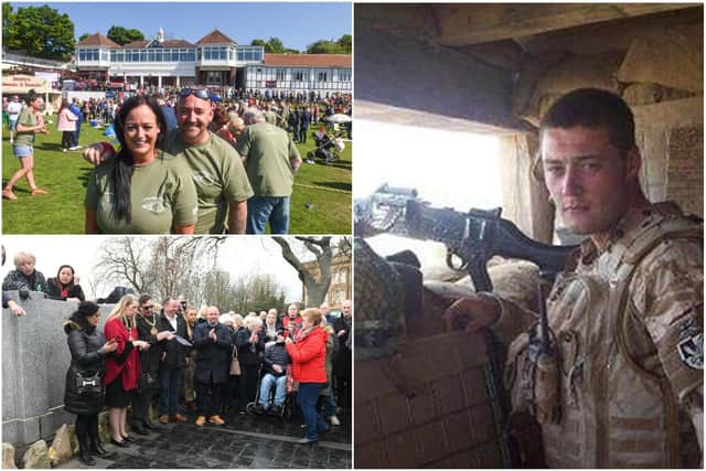 Carla and Tom Cuthbertson recognised for their charity work which they do in honour of son, Pte Nathan Cuthbertson of 2 Para