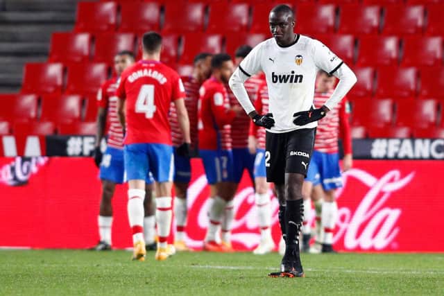 Valencia defender Mouctar Diakhaby linked with Newcastle United. (Photo by Fran Santiago/Getty Images)