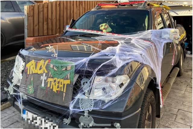 The 'Truck & Treat' truck which toured the streets of Sunderland on Halloween.