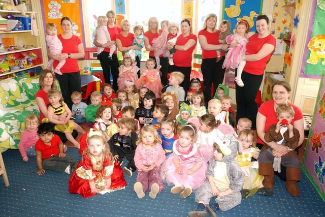 There was a fairytale palace theme for the Red Nose Day celebrations at the nursery in 2007.