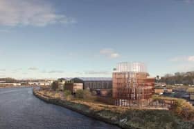 An artist's impression of the proposed Crown Works Studios in Pallion