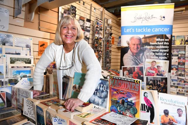 Lilian Griffiths who runs LG Fashions as well as a charity book stall at Jacky White's market.