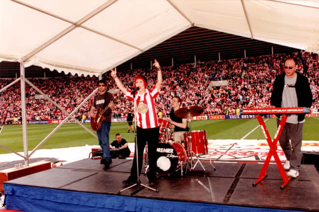 Republica played at the Stadium of Light in May 1999.