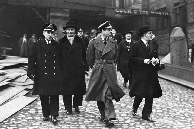 The Duke of Kent at J L Thompson and Sons in December 1940.