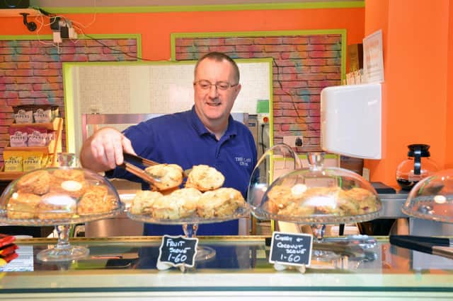The Glass Onion cafe opens up on Blandford Street. Co-owner Carl Heron.