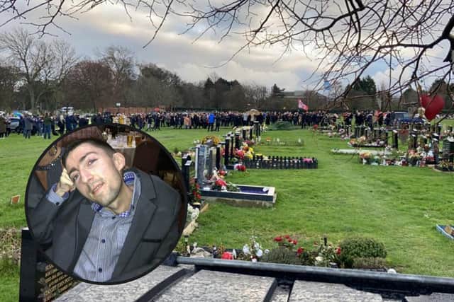 Leon Hetherington was laid to rest at a funeral at Bishopwearmouth Cemetery.