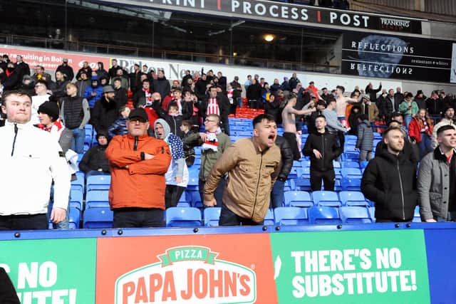 Sunderland fans at Bolton.