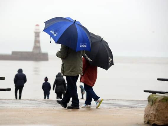 Spells of heavy rain forecast for Sunderland