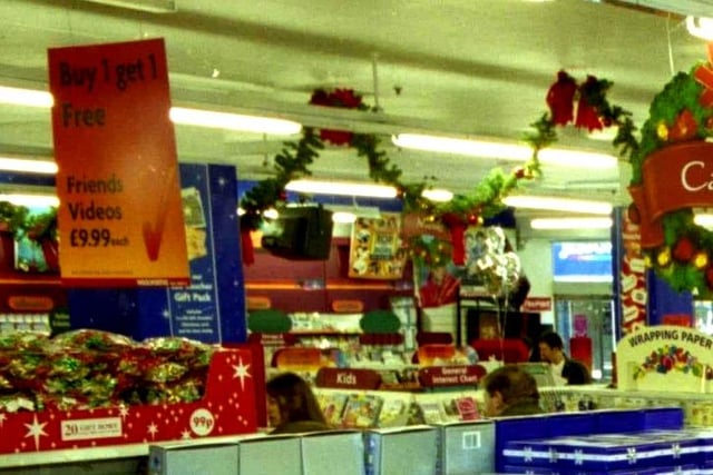 Wrapping paper, cards and a buy one get one free offer on videos. Sounds like Christmas at Woolworths in Fawcett Street in 1999.