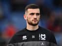 OXFORD, ENGLAND - APRIL 19: Troy Parrott of Milton Keynes Dons warms up prior to the Sky Bet League One match between Oxford United and Milton Keynes Dons at Kassam Stadium on April 19, 2022 in Oxford, England. (Photo by Alex Burstow/Getty Images)