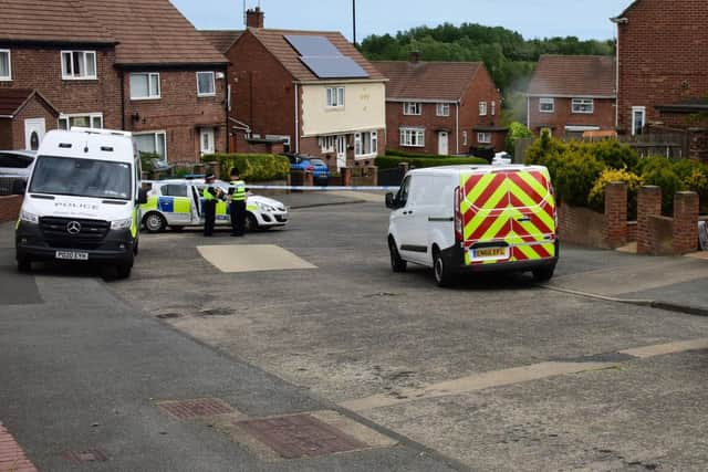 A cordon remained in place on Thursday, June 4 while inquiries were carried out. Picture: North News and Pictures.