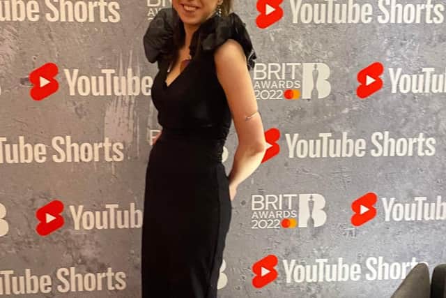 Evie at the Brit Awards.