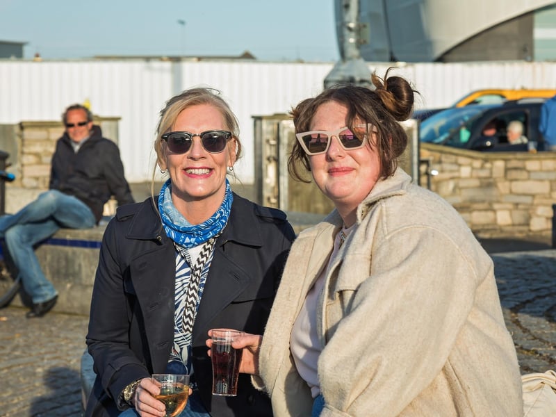 Visitors to Spice Island in Old Portsmouth
