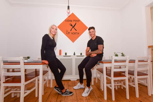 Leanne Marriner, right, and partner Chloe Violet Hurst in their bistro Clean Seventeen on Frederick Street.