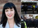 Sunderland MP Bridget Phillipson has condemned the violent scenes during a "Kill the Bill" protest in Bristol. Photo: PA.