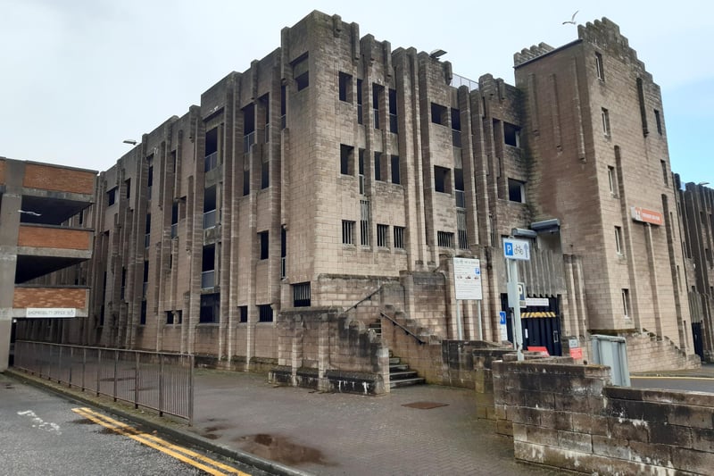 The equally ugly multi-storey car park right behind the one on the Esplanade. It's currently closed - many locals would like that to be permanent and the building removed from the landscape.