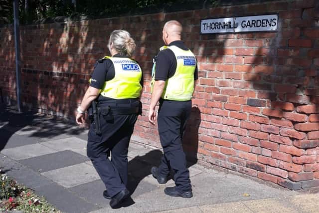 Officers on Thornhill Gardens, Sunderland