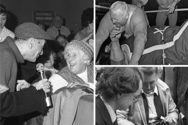 Three stories which shared the Sunderland Echo headlines 40 years ago. It's a quirky mix of comedy, wrestling and antiques.