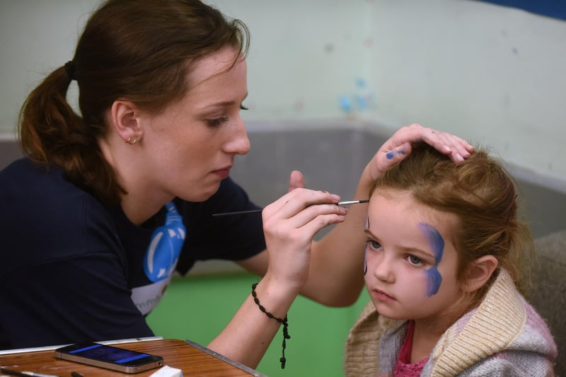 Do you recognise the people having fun with face painting at the National Citizens Service fun day at Throston Youth Project in 2013?