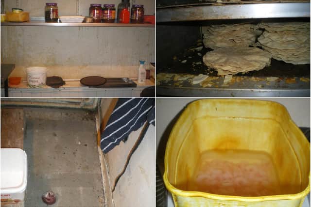 These are the filthy conditions which let to an Indian takeaway being prosecuted