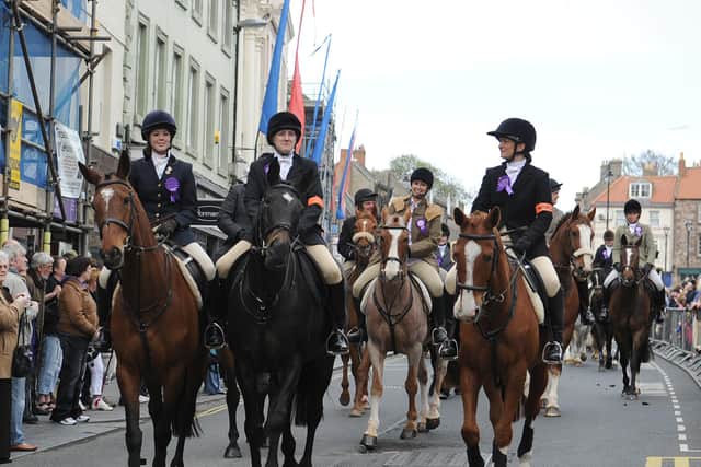 Up to 100 horses and riders can take part in the Riding of the Bounds in Berwick.