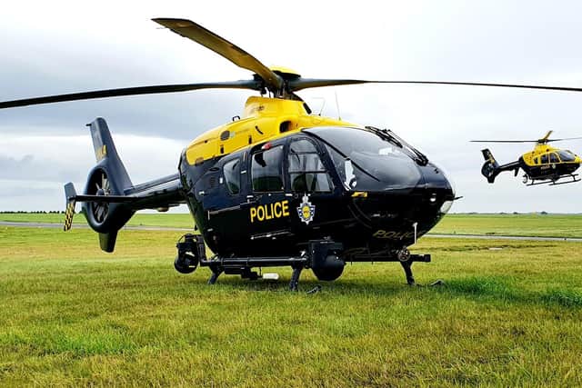 The police helicopter was scrambled to Houghton.