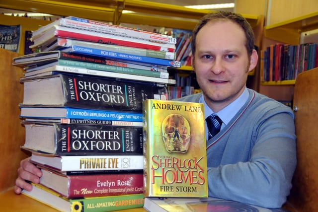 Reader development Librarian Stephen Dodd at work in Sunderland Central Library 11 years ago.