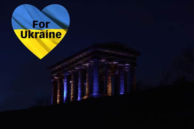Landmarks in Sunderland were lit up yellow and blue to show solidarity with Ukraine earlier this month.