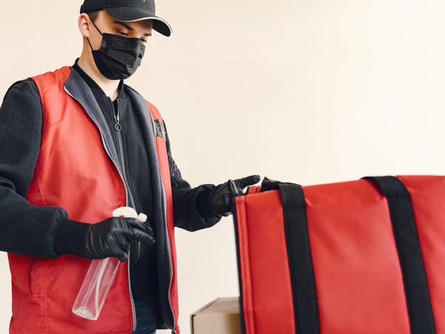 With non-essential shops closed, people have been relying more and more on deliveries during the pandemic.