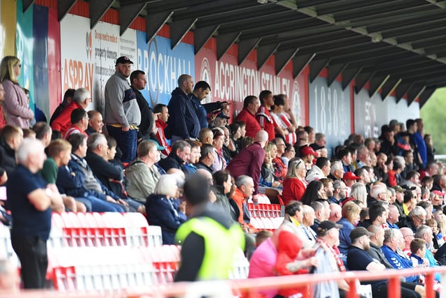 The away end at the Wham Stadium.