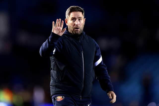 Sunderland head coach Lee Johnson