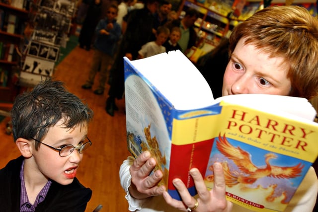 He just couldn't put down his copy of the new Harry Potter release 19 years ago.