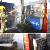 Firefighters arrived at the Esso Petrol Station, in Heworth Road, Washington, within just six minutes of being alerted to the blaze.