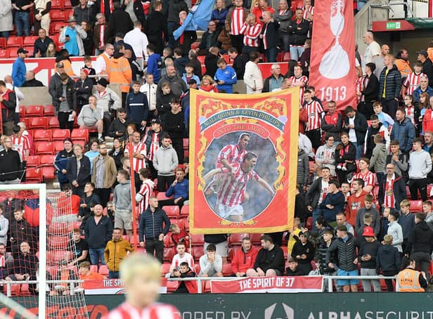 Sunderland fans in the Roker End